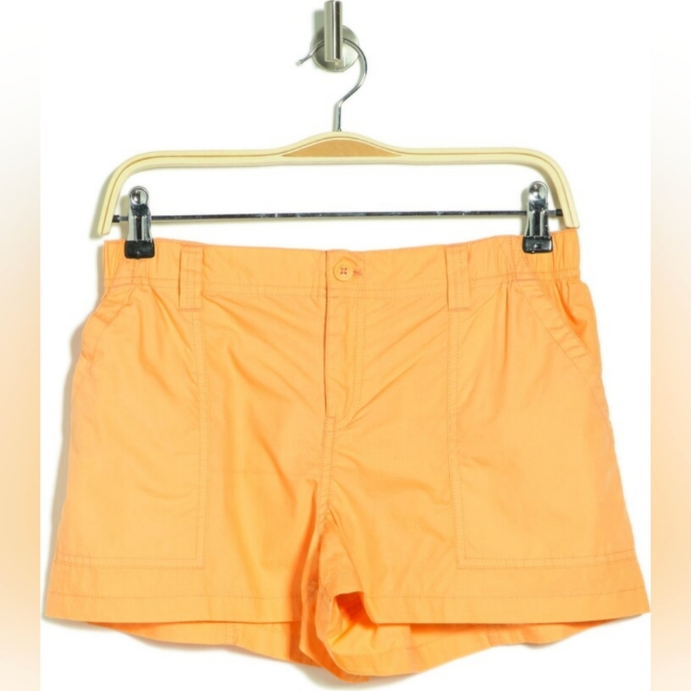 NWT ABOUND COTTON CARGO SHORTS, SIZE LARGE, ORANGE
